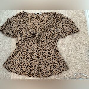 Abercrombie tie front top